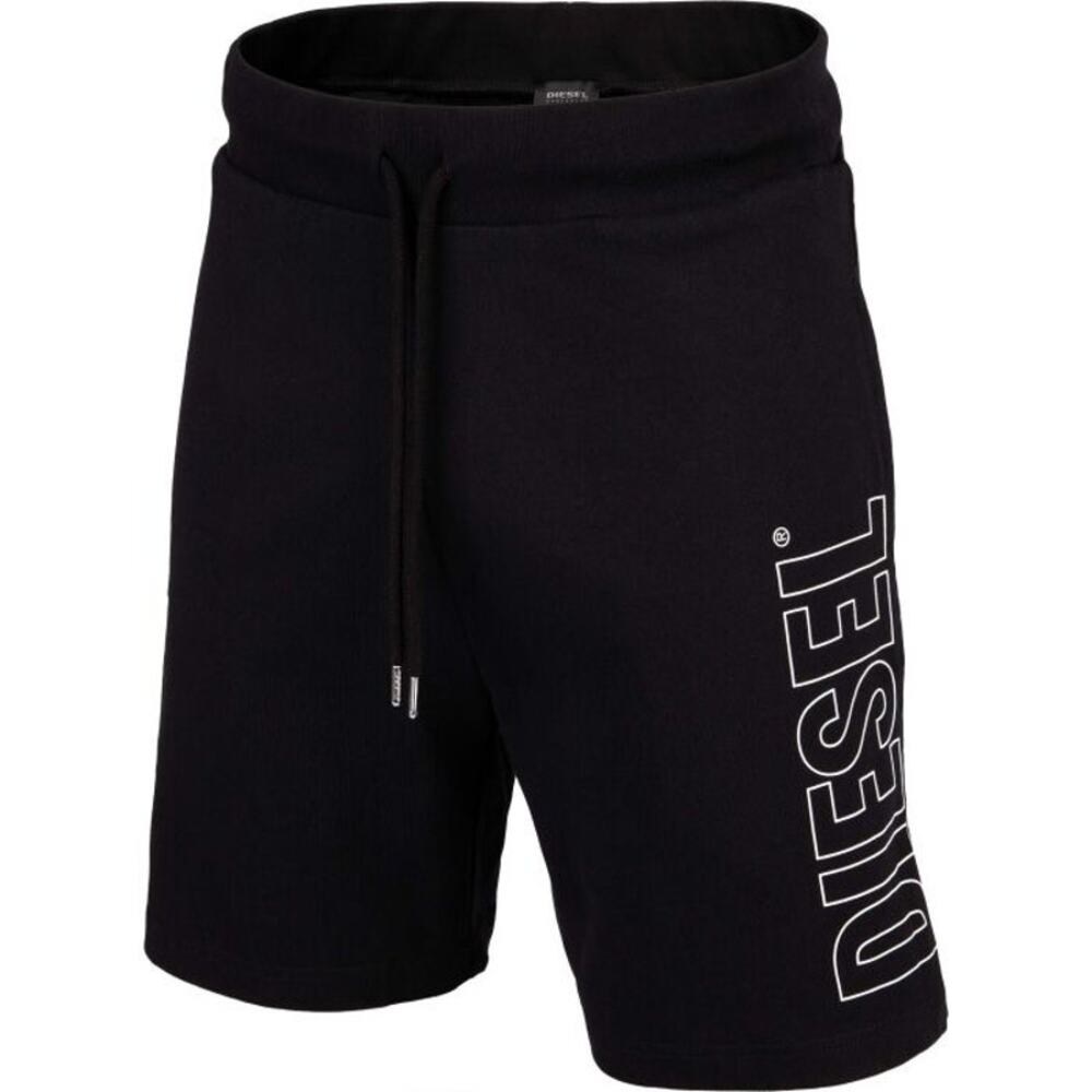 Diesel UMLB-PAN CALZONCINI Black Drawstring Sweat Shorts Mens XL Lounge
